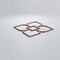 Ekena Millwork Medium Olivia Decorative Fretwork Wood Wall Panels, Walnut, 15 3/8"W x 15 3/8"H x 3/8"T WALW16X16X0375OLVWA - alternate 6